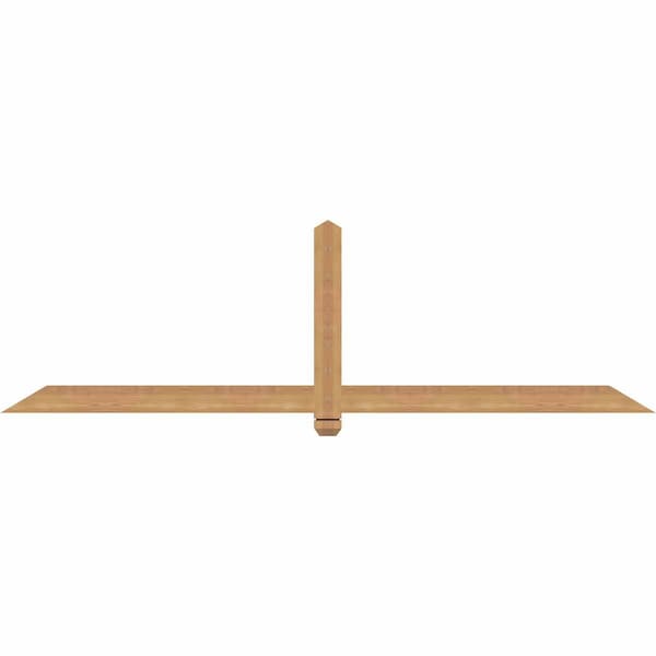 Ekena Millwork Eugene Smooth Timber Gable Bracket, Western Red Cedar, 84"W x 24"H x 1 1/2"D x 3 1/2"F, 7/12 Pitch GBW084X24X0204EUG00SWR - main
